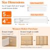 imageLifewit 5 Tall 4 Pack Drawer Dividers 3047cm115185 Expandable Drawer Divider for Clothes Adjustable Dresser Drawer Organizers Drawers Separators for DresserBathroomClosetKitchen White5