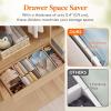 imageLifewit 5 Tall 4 Pack Drawer Dividers 3047cm115185 Expandable Drawer Divider for Clothes Adjustable Dresser Drawer Organizers Drawers Separators for DresserBathroomClosetKitchen White16