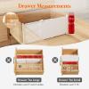 imageLifewit 6 Tall 9 Pack Drawer Dividers 3047cm115185 Expandable Drawer Divider for Clothes Adjustable Dresser Drawer Organizers Drawers Separators for DresserBathroomClosetKitchen White8