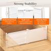 imageLifewit 6 Tall 9 Pack Drawer Dividers 3047cm115185 Expandable Drawer Divider for Clothes Adjustable Dresser Drawer Organizers Drawers Separators for DresserBathroomClosetKitchen White5