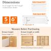 imageLifewit 6 Tall 9 Pack Drawer Dividers 3047cm115185 Expandable Drawer Divider for Clothes Adjustable Dresser Drawer Organizers Drawers Separators for DresserBathroomClosetKitchen White5