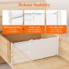 imageLifewit 6 Tall 9 Pack Drawer Dividers 3047cm115185 Expandable Drawer Divider for Clothes Adjustable Dresser Drawer Organizers Drawers Separators for DresserBathroomClosetKitchen White4