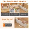 imageLifewit 6 Tall 9 Pack Drawer Dividers 3047cm115185 Expandable Drawer Divider for Clothes Adjustable Dresser Drawer Organizers Drawers Separators for DresserBathroomClosetKitchen White8