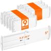 imageLifewit 6 Tall 9 Pack Drawer Dividers 3047cm115185 Expandable Drawer Divider for Clothes Adjustable Dresser Drawer Organizers Drawers Separators for DresserBathroomClosetKitchen White9