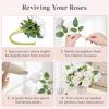 imageLifewit 12 Pcs White Artificial Roses Flowers in Bulk Fake Long Stem Silk Roses for DIY Wedding Bouquets Centerpieces Arrangements Valentine DecorationsWhite