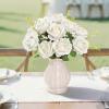 imageLifewit 12 Pcs White Artificial Roses Flowers in Bulk Fake Long Stem Silk Roses for DIY Wedding Bouquets Centerpieces Arrangements Valentine DecorationsWhite