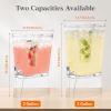 imageLifewit 2 Gallon Drink Dispenser for Parties 2 Pcs Large Plastic Beverage Container for JuiceTeaSoda with Stand amp Ice Core Clear Lemonade Dispenser with Spigot BPA Free Water Pitcher for Hosting2