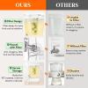 imageLifewit 2 Gallon Drink Dispenser for Parties 2 Pcs Large Plastic Beverage Container for JuiceTeaSoda with Stand amp Ice Core Clear Lemonade Dispenser with Spigot BPA Free Water Pitcher for Hosting1