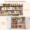 imageLifewit 6 Pack Stackable Closet Organizers and Storage Basket for Clothes Plastic Sweater Storage Bins for Wardrobe Multifunctional Mounted Closet Systems for RV Bathroom Dorm 32 cm126 inchL12