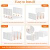 imageLifewit 6 Pack Stackable Closet Organizers and Storage Basket for Clothes Plastic Sweater Storage Bins for Wardrobe Multifunctional Mounted Closet Systems for RV Bathroom Dorm 32 cm126 inchL12