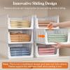 imageLifewit 6 Pack Stackable Closet Organizers and Storage Basket for Clothes Plastic Sweater Storage Bins for Wardrobe Multifunctional Mounted Closet Systems for RV Bathroom Dorm 32 cm126 inchL6