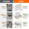 imageLifewit Baby Bottle Drying Rack with 10 Hooks Newborn Essentials Must Haves Countertop Holder Organizer for Baby Stuff Rack Dryer for Pacifiers Weighted Straws Pump Partswith Drain Mat