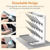 imageLifewit Baby Bottle Drying Rack with 10 Hooks Newborn Essentials Must Haves Countertop Holder Organizer for Baby Stuff Rack Dryer for Pacifiers Weighted Straws Pump Partswith Drain Mat