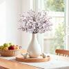 imageLifewit Babys Breath Artificial Flowers Silk Gypsophila Faux Floral Stems for Wedding Bouquets Home Decor Centerpieces DIY Arrangements Farmhouse amp Party Decorations Beige Brown 6 BundlesWhite