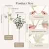 imageLifewit Beige Artificial Flower for Vase 10 Pcs Faux Silk Mums Ball with Long Stems and 2 Pcs Eucalyptus Stems for Home Decor Fake Small Kiku for Floral Arrangement Pom Pom for CenterpiecesWhite