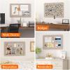 imageLifewit Cork Board Alternative 224x 148 Bulletin Board with SelfAdhesive Decorative Felt Pin Board Vision Board Message Board with 20 Pushpins for Office Wall Decor Room Decor Dark Camel