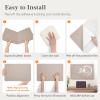 imageLifewit Cork Board Alternative 224x 148 Bulletin Board with SelfAdhesive Decorative Felt Pin Board Vision Board Message Board with 20 Pushpins for Office Wall Decor Room Decor Dark Camel