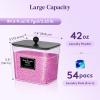 imageLifewit Laundry Pods Container with Lid Dryer Sheet Holder Room Organization Storage for Coffee Pods Kcup Washing Powder Scent Booster Beads 2600 2000ml05307galNatural3 PcsBlack