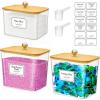 imageLifewit Laundry Pods Container with Lid Dryer Sheet Holder Room Organization Storage for Coffee Pods Kcup Washing Powder Scent Booster Beads 2600 2000ml05307galNatural3 PcsNatural