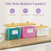 imageLifewit Laundry Pods Container with Lid Dryer Sheet Holder Room Organization Storage for Coffee Pods Kcup Washing Powder Scent Booster Beads 2600 2000ml05307galNatural3 PcsNatural