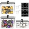 imageLifewit Laundry Pods Container with Lid Dryer Sheet Holder Room Organization Storage for Coffee Pods Kcup Washing Powder Scent Booster Beads 2600 2000ml05307galNatural3 PcsBlack