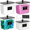 imageLifewit Laundry Pods Container with Lid Dryer Sheet Holder Room Organization Storage for Coffee Pods Kcup Washing Powder Scent Booster Beads 2600 2000ml05307galNatural3 PcsBlack