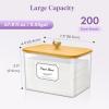 imageLifewit Laundry Pods Container with Lid Dryer Sheet Holder Room Organization Storage for Coffee Pods Kcup Washing Powder Scent Booster Beads 2600 2000ml05307galNatural3 PcsNatural