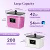 imageLifewit Laundry Pods Container with Lid Dryer Sheet Holder Room Organization Storage for Coffee Pods Kcup Washing Powder Scent Booster Beads 2600 2000ml05307galNatural3 PcsBlack