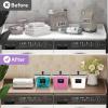 imageLifewit Laundry Pods Container with Lid Dryer Sheet Holder Room Organization Storage for Coffee Pods Kcup Washing Powder Scent Booster Beads 2600 2000ml05307galNatural3 PcsBlack