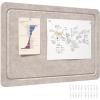 imageLifewit Cork Board Alternative 224x 148 Bulletin Board with SelfAdhesive Decorative Felt Pin Board Vision Board Message Board with 20 Pushpins for Office Wall Decor Room Decor Dark Camel