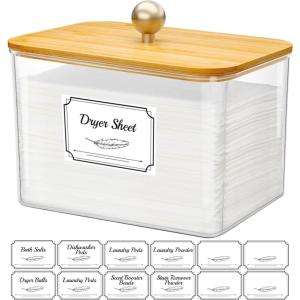 imageLifewit Laundry Pods Container with Lid Dryer Sheet Holder Room Organization Storage for Coffee Pods Kcup Washing Powder Scent Booster Beads 2600 2000ml05307galNatural3 PcsNatural