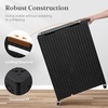 image:imageLifewit 110L Plastic Double Laundry Basket with Lid Collapsible 2 Section Clothes Hamper with Wheels and Removable Bags Large Rolling 2 Compartment Bin for Laundry Room Bedroom Bathroom Black
