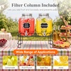 image:imageLifewit 1 Gallon Glass Drink Dispenser for Parties Beverage Container with Stand for JuiceTeaSoda amp Lemonade Water Pitcher with Leakproof Spigot for Mimosa Bar Birthday Wedding Hosting 2 Pcs16 Gallon