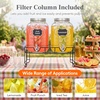 image:imageLifewit 1 Gallon Glass Drink Dispenser for Parties Beverage Container with Stand for JuiceTeaSoda amp Lemonade Water Pitcher with Leakproof Spigot for Mimosa Bar Birthday Wedding Hosting 2 Pcs2 Gallon
