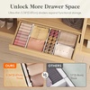 image:imageLifewit 32 Tall 4 Pack Drawer Dividers 26542cm102165 Expandable Drawer Divider for Clothes Adjustable Dresser Drawer Organizers Drawers Separators for DresserBathroomKitchen White