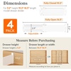 image:imageLifewit 32 Tall 4 Pack Drawer Dividers 26542cm102165 Expandable Drawer Divider for Clothes Adjustable Dresser Drawer Organizers Drawers Separators for DresserBathroomKitchen White