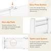 image:imageLifewit 32 Tall 4 Pack Drawer Dividers 26542cm102165 Expandable Drawer Divider for Clothes Adjustable Dresser Drawer Organizers Drawers Separators for DresserBathroomKitchen White