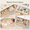image:imageLifewit 32 Tall 4 Pack Drawer Dividers 26542cm102165 Expandable Drawer Divider for Clothes Adjustable Dresser Drawer Organizers Drawers Separators for DresserBathroomKitchen White
