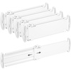 image:imageLifewit 32 Tall 4 Pack Drawer Dividers 26542cm102165 Expandable Drawer Divider for Clothes Adjustable Dresser Drawer Organizers Drawers Separators for DresserBathroomKitchen White