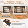image:imageLifewit Silverware Drawer Organizer Expandable Utensil Tray for Kitchen Flatware and Cutlery Holder Wood Adjustable Storage for Spoons Forks Knives 102181 x 167 NaturalNatural  Black