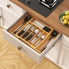 image:imageLifewit Silverware Drawer Organizer Expandable Utensil Tray for Kitchen Flatware and Cutlery Holder Wood Adjustable Storage for Spoons Forks Knives 102181 x 167 NaturalNatural