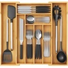 image:imageLifewit Silverware Drawer Organizer Expandable Utensil Tray for Kitchen Flatware and Cutlery Holder Wood Adjustable Storage for Spoons Forks Knives 102181 x 167 NaturalNatural