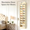 image:imageLifewit 6 Tier Over the Door Shoe Organizer with 11 Large Deep Pockets Fabric Hanging Shoes Shelf for Closet Dorm Storage Fit Up to 12 Pair Shoe Rack Holder for Sneakers Boots GrayBeige