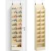 image:imageLifewit 6 Tier Over the Door Shoe Organizer with 11 Large Deep Pockets Fabric Hanging Shoes Shelf for Closet Dorm Storage Fit Up to 12 Pair Shoe Rack Holder for Sneakers Boots GrayBeige