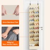 image:imageLifewit 6 Tier Over the Door Shoe Organizer with 11 Large Deep Pockets Fabric Hanging Shoes Shelf for Closet Dorm Storage Fit Up to 12 Pair Shoe Rack Holder for Sneakers Boots GrayBeige