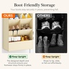 image:imageLifewit 6 Tier Over the Door Shoe Organizer with 11 Large Deep Pockets Fabric Hanging Shoes Shelf for Closet Dorm Storage Fit Up to 12 Pair Shoe Rack Holder for Sneakers Boots GrayBeige