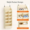 image:imageLifewit 6 Tier Over the Door Shoe Organizer with 11 Large Deep Pockets Fabric Hanging Shoes Shelf for Closet Dorm Storage Fit Up to 12 Pair Shoe Rack Holder for Sneakers Boots GrayBeige