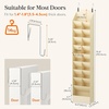 image:imageLifewit 6 Tier Over the Door Shoe Organizer with 11 Large Deep Pockets Fabric Hanging Shoes Shelf for Closet Dorm Storage Fit Up to 12 Pair Shoe Rack Holder for Sneakers Boots GrayBeige
