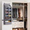 image:imageLifewit 6 Tier Over the Door Shoe Organizer with 11 Large Deep Pockets Fabric Hanging Shoes Shelf for Closet Dorm Storage Fit Up to 12 Pair Shoe Rack Holder for Sneakers Boots GrayGray