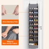 image:imageLifewit 6 Tier Over the Door Shoe Organizer with 11 Large Deep Pockets Fabric Hanging Shoes Shelf for Closet Dorm Storage Fit Up to 12 Pair Shoe Rack Holder for Sneakers Boots GrayGray